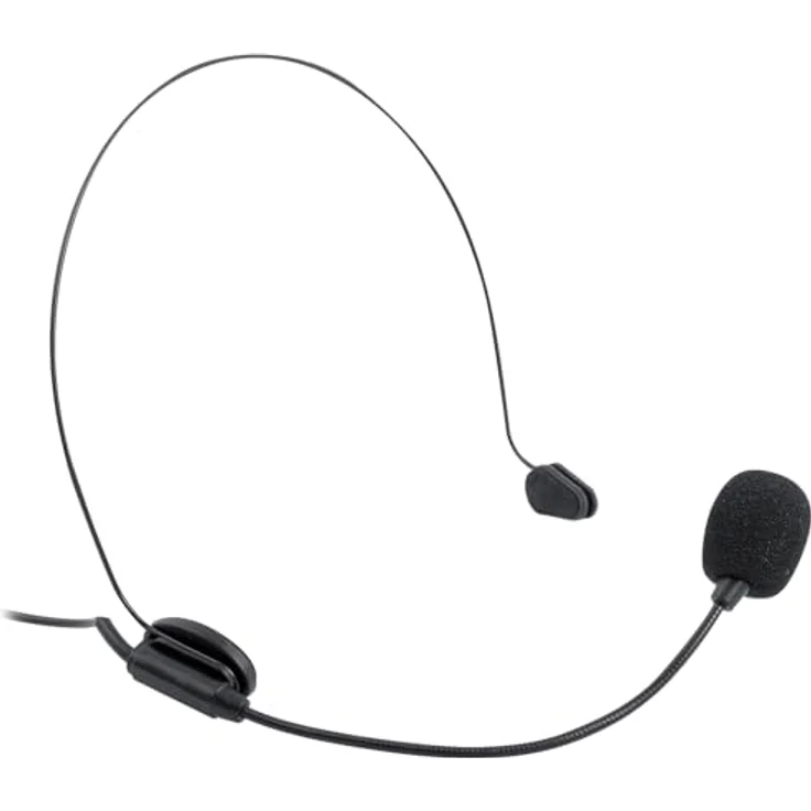 Trevi EM 408 UHF, Wireless Mikrofon-Set mit Headset und Clip-Mikrofon, 20 Meter Reichweite – Bild 2