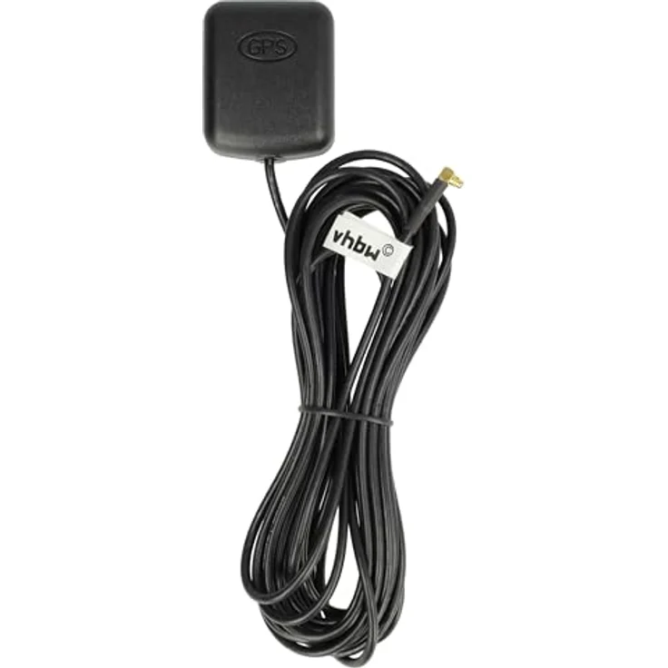 vhbw GPS Antenne für Blue Media Penny Navigation PNA BM 6300, MMCX-Anschluss, 5m Kabel, schwarz, Magnetfuß – Bild 4