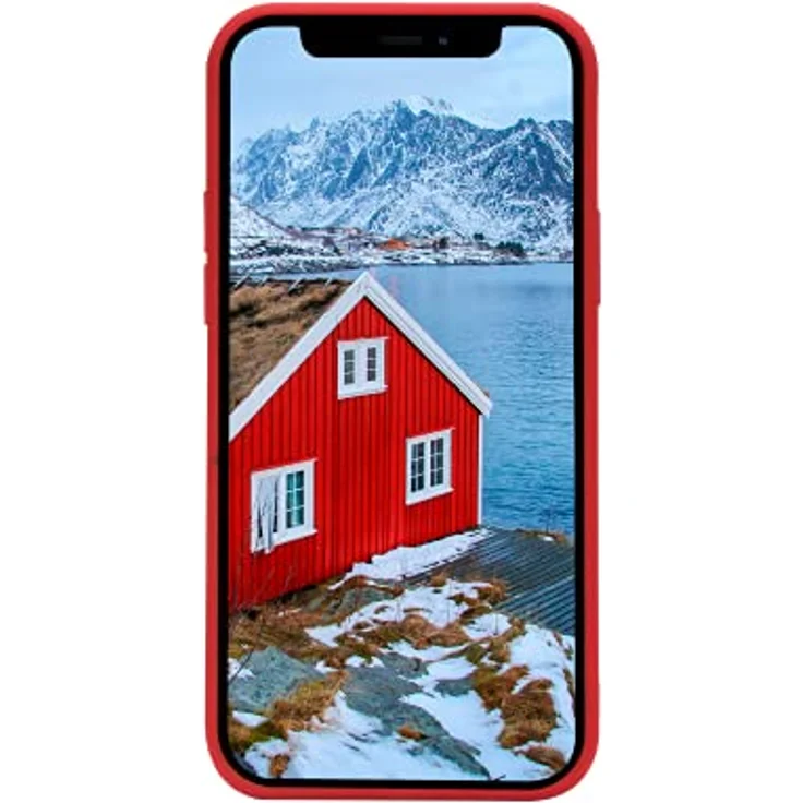 dbramante1928 Greenland Candy Apple Red Hintere Abdeckung für Mobiltelefon, Snap-on, Kunststoff, schmales Design, für Apple iPhone 12 mini – Bild 4