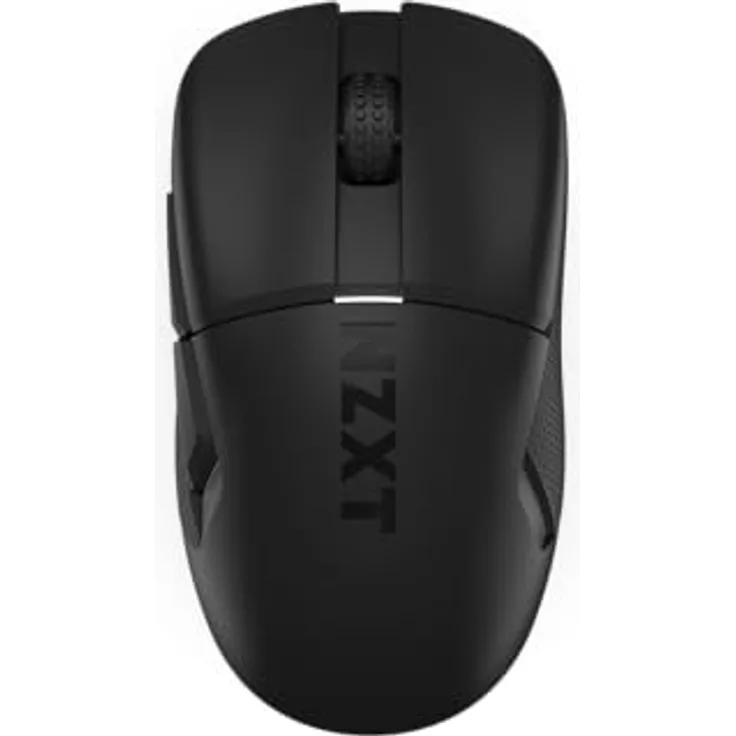 NZXT Gamingmaus Lift Elite Wireless – Ultraleicht: 57 g – Abfragerate 4K/8K, optische Schalter, optischer Sensor mit 26K DPI – Lange Akkulaufzeit – Seitengriffflächen aus Gummi – Schwarz