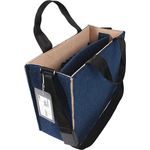 Sigel Notebooktasche Desk Sharing Bag Bicolor M, Blau/Beige, für Laptops bis 15,4 Zoll, aus recyceltem PET, leicht und tragbar