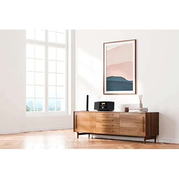 Hama DAB-Zimmerantenne für Radio (DAB, DAB+, UKW, digitale Innenantenne mit Verstärker, aktive Stabantenne mit F-Stecker, 1,4m Kabel) schwarz – Bild 5