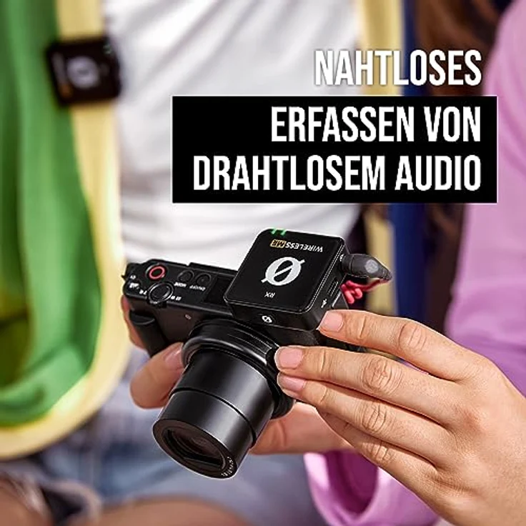 RØDE Wireless ME Ultrakompaktes und drahtloses Mikrofonsystem mit eingebauten Mikrofonen, GainAssist-Technologie und 100m Reichweite für Filmaufnahmen, Interviews und Inhaltserstellung, schwarz – Bild 2