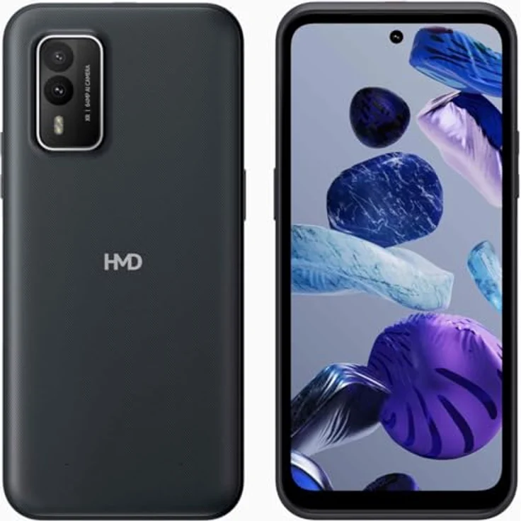 HMD XR21 128 GB (128 GB, Schwarz, 6.49", 5G), Smartphone, Schwarz mit 16-MP Selfie-Kamera und IP68-Zertifizierung – Bild 2