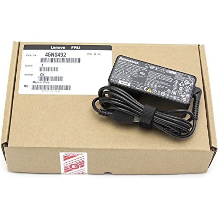 LENOVO ThinkPad 45W AC Adapter SlimTip, 3-poliger Mickey Mouse Adapter, Schwarz