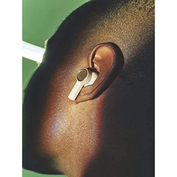 Bang & Olufsen Beoplay EX - Kabelloser Bluetooth Noise Cancelling In-Ear Kopfhörer, 6 Mikrofone, 28 Stdn Akkulaufzeit, Wasserdichte Kopfhörer für Arbeit, Sport, Freizeit + USB-C, Ladebox - Gold Tone – Bild 4
