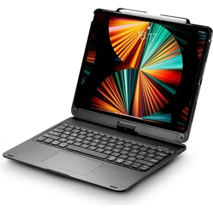 Urban Factory Folio+Bluetooth Tastatur für iPad Pro 12.9, RCI12UF, kompakte Tastatur mit Bluetooth-Verbindung