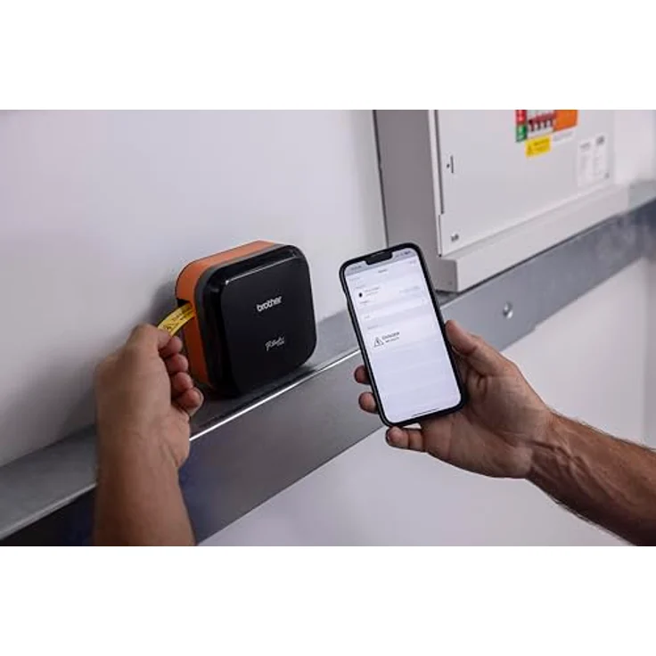 Brother PT-E920BT, Beschriftungsgerät mit Bluetooth 5.0, automatischem Bandabschnitt und 360 DPI, Schwarz/Orange – Bild 11