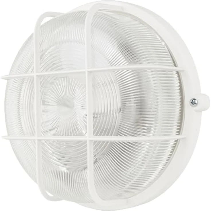 REV Feuchtraumleuchte LED - Feuchtraumlampe rund, IP44, 7W, 600lm, 3000K - ideale Wand- oder Deckenlampe, weiß – Bild 1