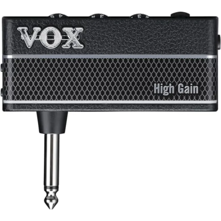 Vox amPlug3 High Gain, Kopfhörerverstärker mit vielseitigen Verstärkeroptionen, schwarz