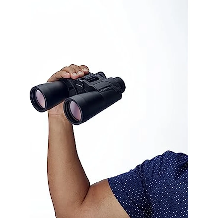 Olympus Fernglas 10x50 S mit Trageriemen, Tasche und 15 Jahre Herstellergarantie. Klare Bilder, natürliche Farben, breites Sichtfeld, leichtgewichtig - ideal für Naturbeobachtung, Sport und Konzerte – Bild 3