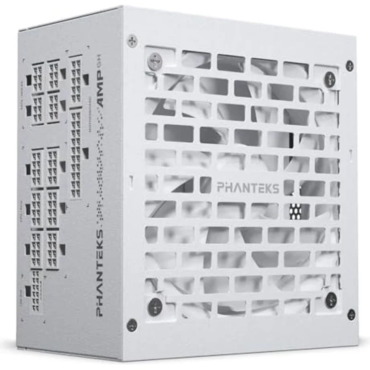 Phanteks AMP GH V2 1000W 80 PLUS Platinum Netzteil, PCIe 5.1, ATX 3.1, vollmodulares Kabelmanagement, geräuschloser Hybridmodus, weiß – Bild 1
