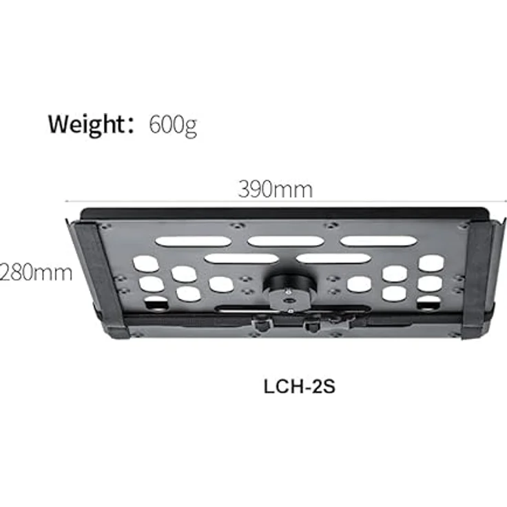LEOFOTO LCH-2S Laptophalterung aus Aluminiumlegierung, leicht und tragbar, ideal für Apple MacBook Pro 13 Zoll und 16 Zoll / Mac Air – Bild 3