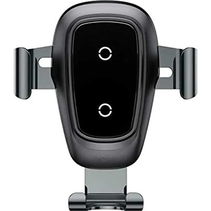 Baseus Metal Wireless Charger Gravity Car Mount, Einhandbedienung für Smartphones, schwarz – Bild 3