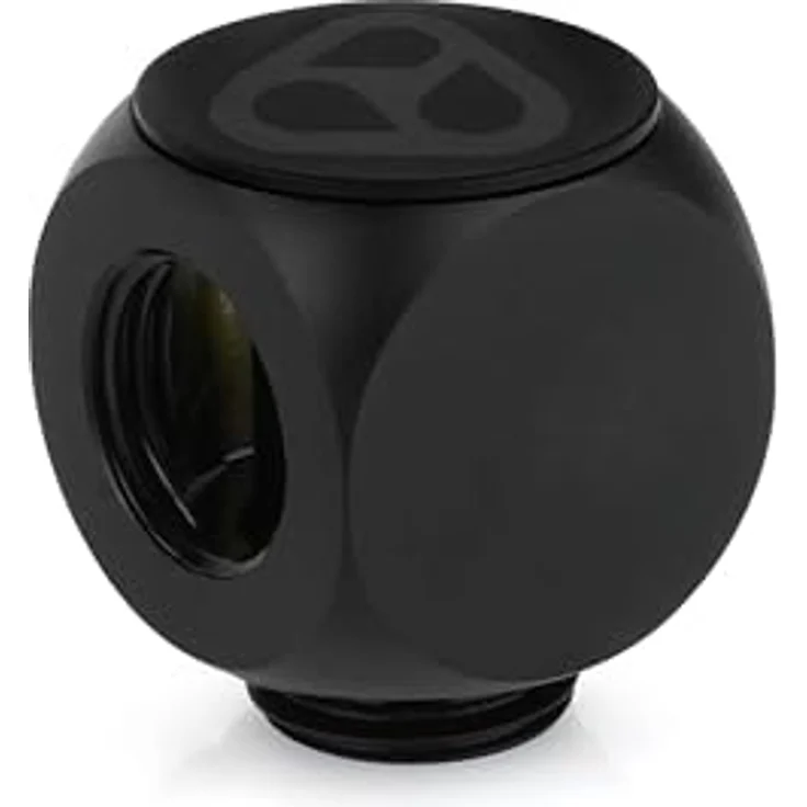 Thermal Grizzly DeltaMate Rotary T-Splitter Fitting G1/4 Zoll, mattschwarz, CNC Messing, hohe Flowrate, 360° drehbar, anti-fingerprint Beschichtung, Premium Made in Europe – Bild 1