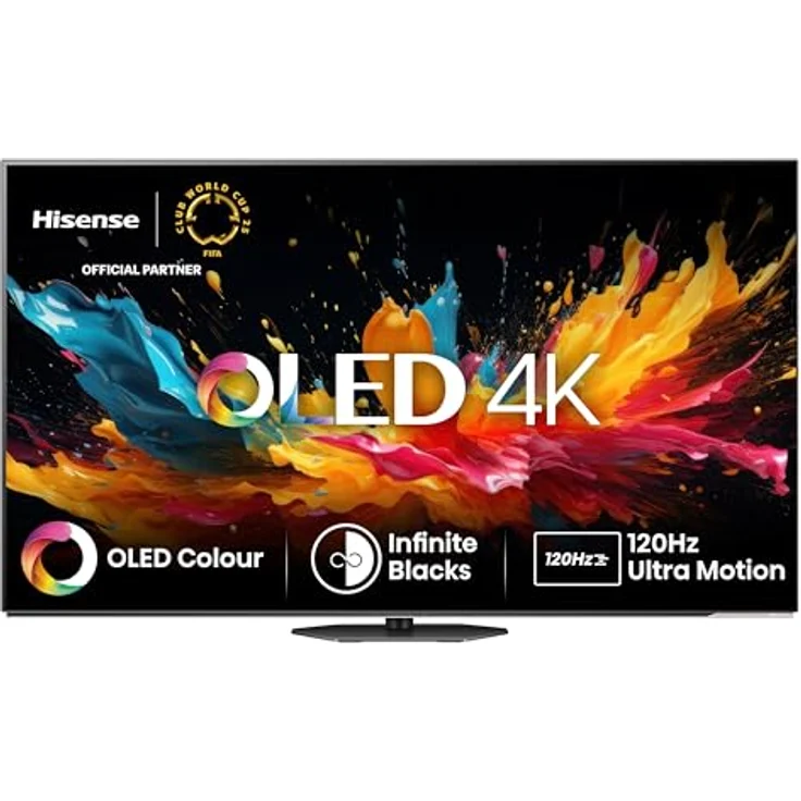 Hisense 65A85N 164cm (65 Zoll) 4K UHD OLED Smart TV, Game Mode Pro, Dolby Vision IQ & Atmos, Alexa Built-in, Schwarz, [2024] – Bild 1