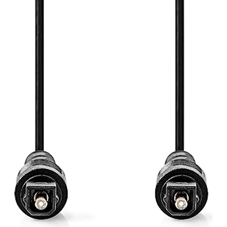 Nedis Optisches Audiokabel, Toslink Stecker auf Toslink Stecker, 5.00 m, rund, PVC, schwarz, ideal für Heimkinosysteme mit High-End-Klangerlebnis – Bild 2