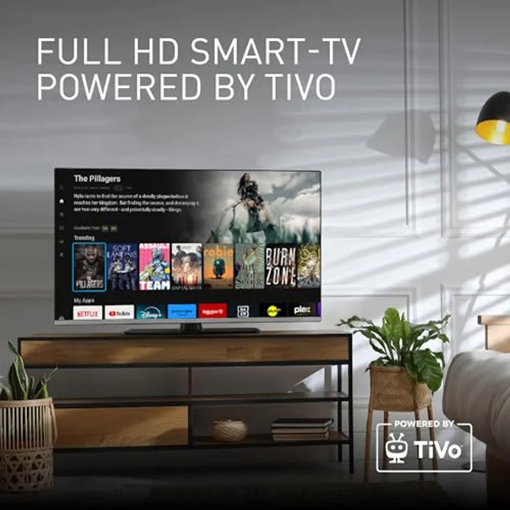 Panasonic TB-40S45AEZ, S45 Serie 40 Zoll Full HD LED Smart TV, TiVo, Google- und Alexa-Sprachsteuerung, Gaming-Modus, Media Player, HDR, HDMI, schwarz – Bild 3
