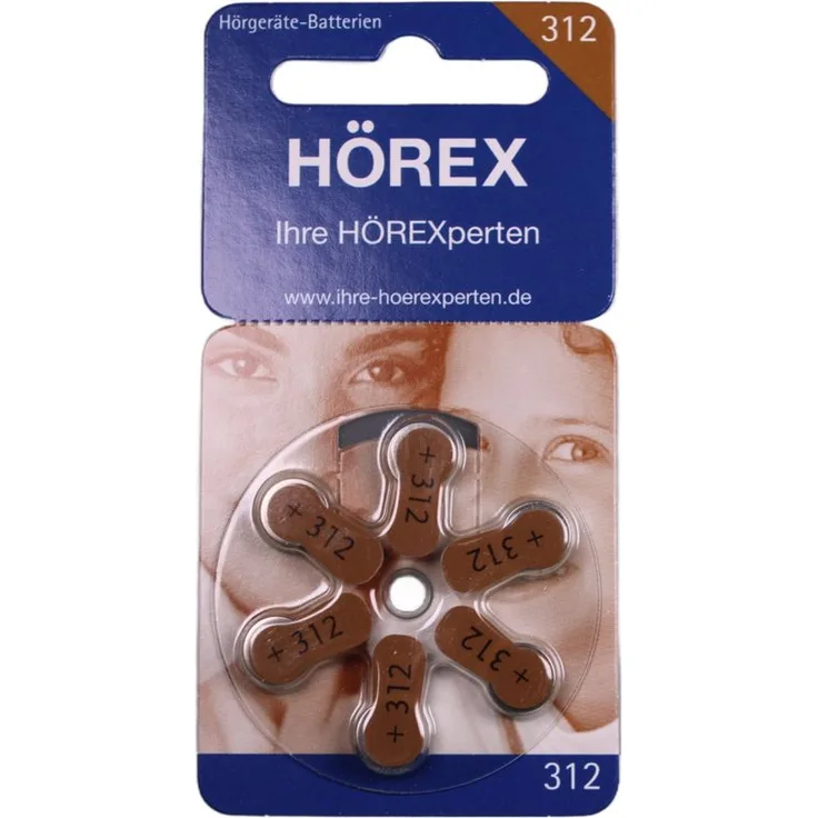 Hörex Hörex Classic Batterien 312er, 120 Knopfzellen für Hörgeräte