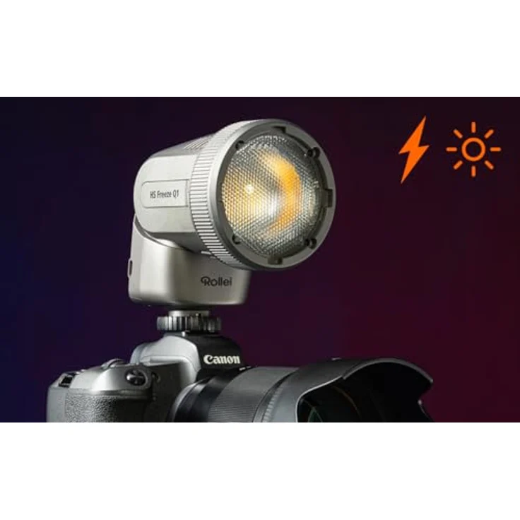 Rollei HS Freeze Q1 Sony, 2-in-1 Blitzlicht & Bi-Color LED-Dauerlicht, schwarz - Preisvergleich – Bild 5