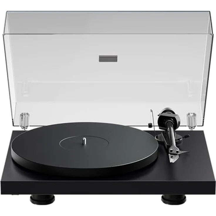 Pro-Ject Debut EVO 2 Plattenspieler, Schwarz, Riemenantrieb, 33/45 U/min, 8,6" Carbon-Tonarm, höhenverstellbare Füße – Bild 2