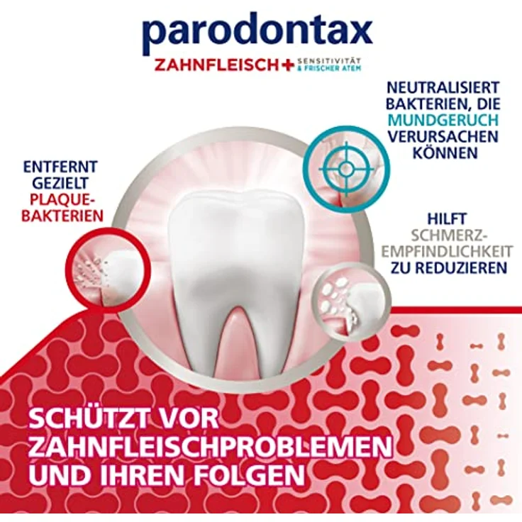 Parodontax Zahnfleisch+ Sensitivität & Frischer Atem Zahnpasta, 75ml – Bild 2