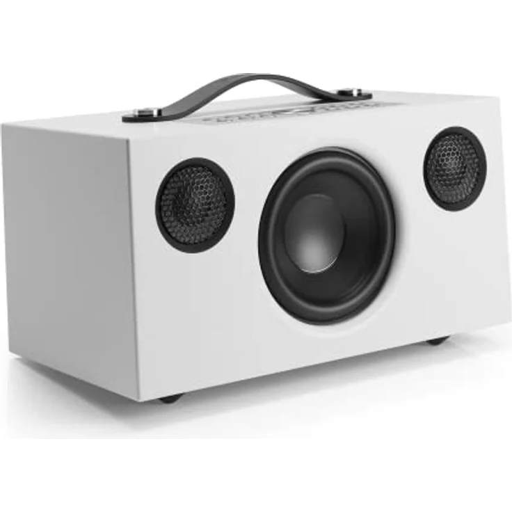 Audio Pro C5 MKII - Tragbarer Multiroom Lautsprecher mit Bluetooth & WiFi - Kabelloser Smart Speaker mit App-Steuerung für Air Play, Spotify Connect - Weiss – Bild 1