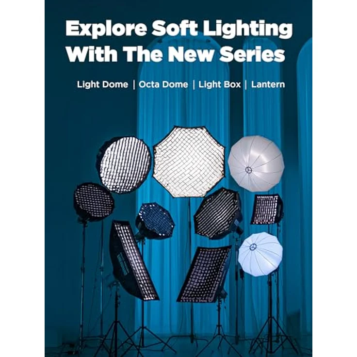Amaran Lantern 90, kugelförmige Softbox mit 90 cm Größe, universeller Bowens-Mount, Schnellmontage-Technik für einfachen Aufbau – Bild 9