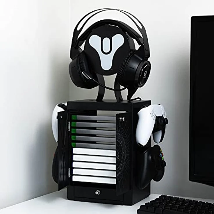 numskull NS2777 Destiny Gaming Locker, Controller Halter, Headset Ständer für PS5, Xbox Series X S, Nintendo Switch-Offizielles Merchandise – Bild 4