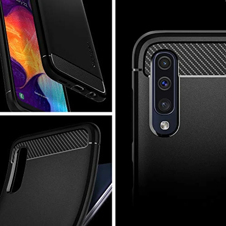 Spigen Rugged Armor für Samsung Galaxy A50 - Matt Schwarz – Bild 6