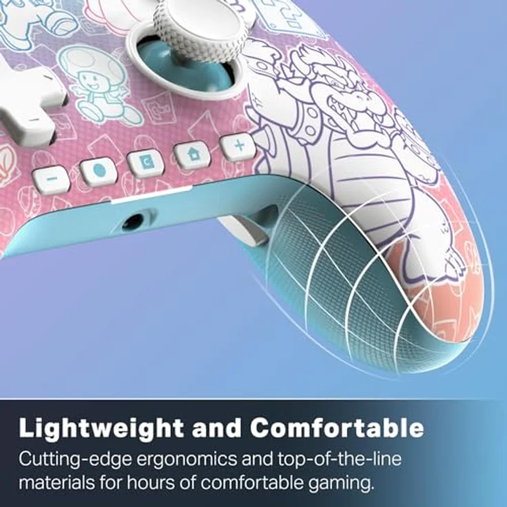 PowerA NSW2 Controller Advantage, kabelgebundener Gaming Controller im Mushroom Kingdom Design, Mehrfarbig, 3 m USB-Kabel, 2 programmierbare Tasten, 3,5-mm-Stereo-Klinke – Bild 7