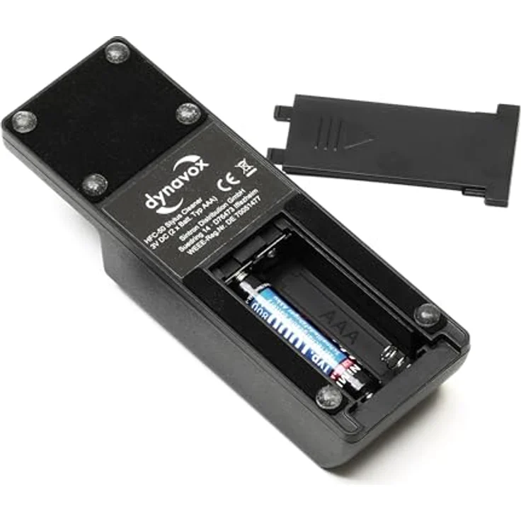 Dynavox HFC-50, Elektrischer Nadel-Reiniger für Schallplattenspieler, inkl. Reinigungsflüssigkeit, Batterie-Betrieb, schwarz – Bild 3