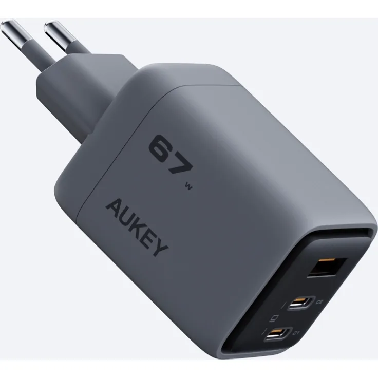 Aukey PA-C3 Comet Mix 3, 67W PD GaN Ladegerät für Handy und Tablets, kompakt und leistungsstark