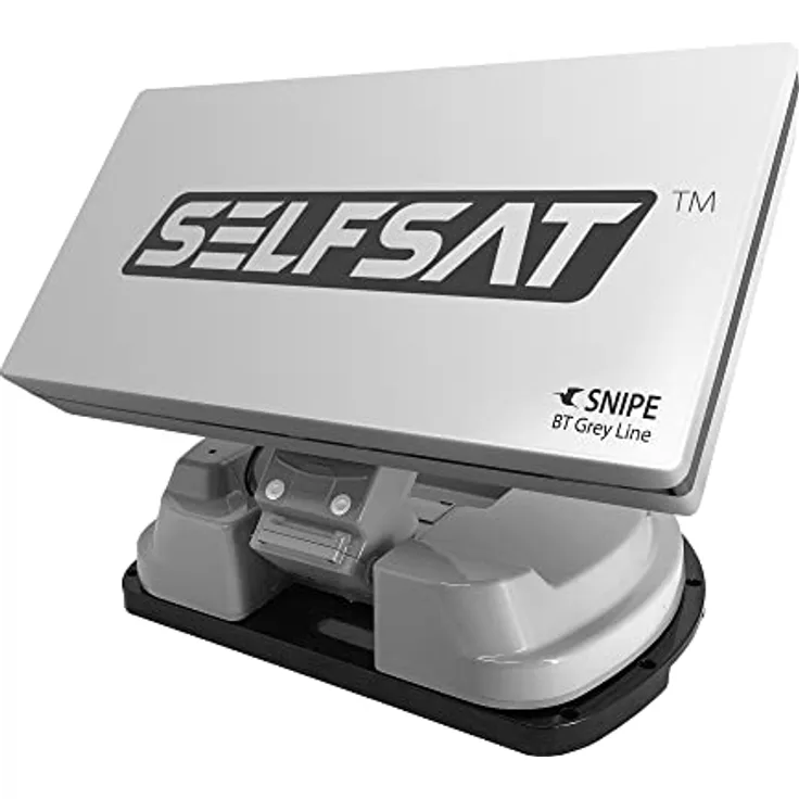 Selfsat Selfsat SNIPE BT Grey Line Single, automatische Camping Antenne mit iOS/Android Steuerung, 10 vorprogrammierte Satelliten, ultra wasserdicht