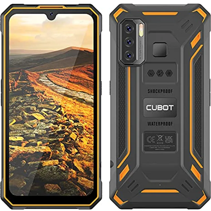 CUBOT King Kong 5-6.0 "HD +, 4 GB und 32 GB Smartphone, 48 MP Triple-Kamera, 5000 mAh Akku, Android 11 Prozessor, Octa Core, Schwarze Farbe