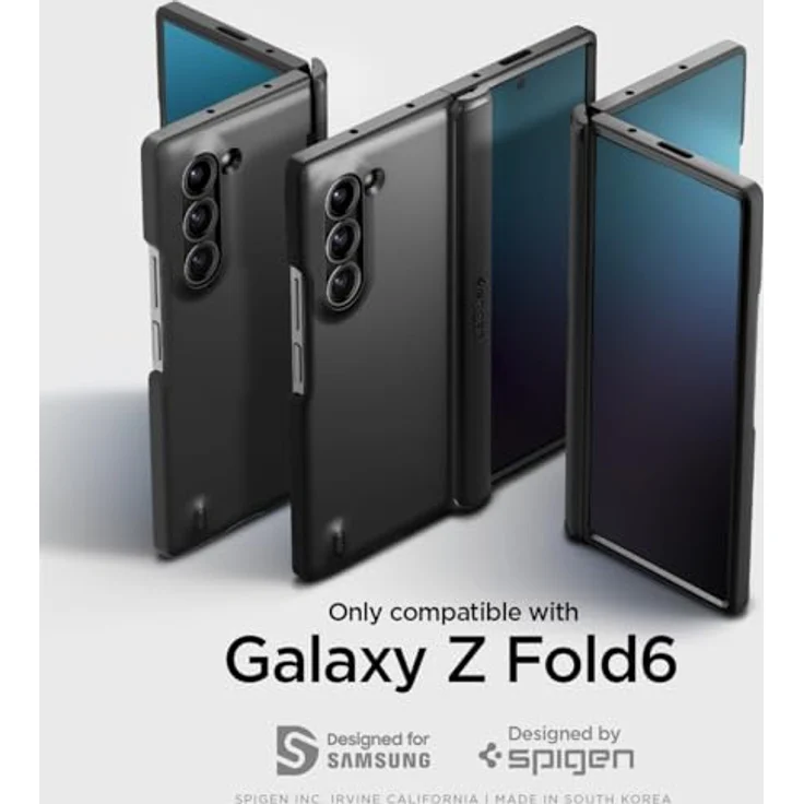 Spigen Slim Armor Pro Hülle Kompatibel mit Samsung Galaxy Z Fold 6 -Schwarz [Scharnierschutz] – Bild 2