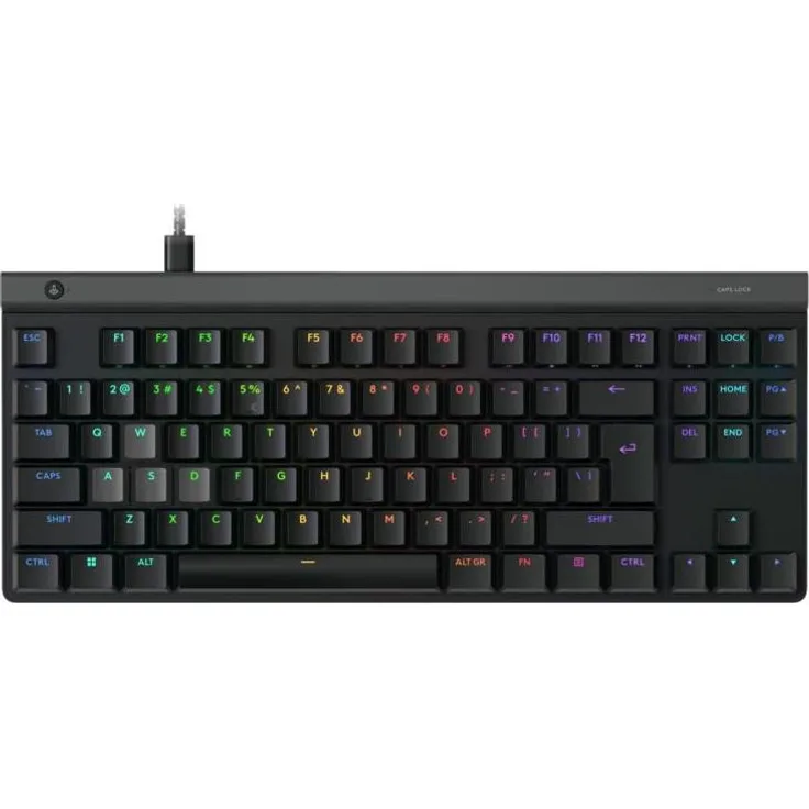 Logitech G G515 RAPID TKL, Low Profile Gaming Tastatur mit mechanischen braunen Switches und RGB-Beleuchtung, Schwarz