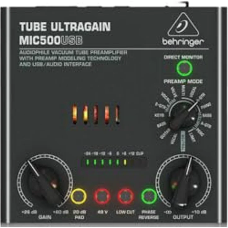 Behringer VOICE STUDIO Complete Recording Bundle, Studio-Kondensatormikrofon, Röhrenvorverstärker mit 16 Preamp-Voicings und USB/Audio-Interface – Bild 3