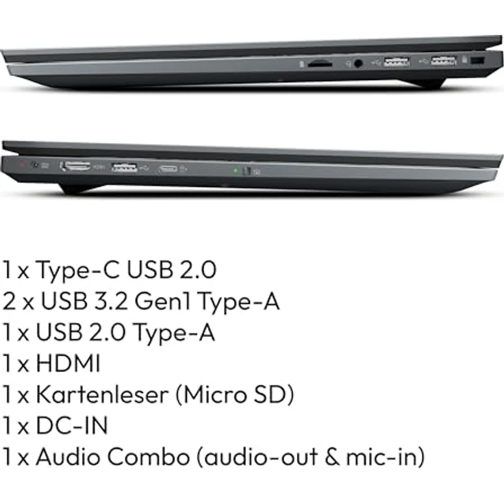 MEDION E15433, 39,6 cm (15,6 Zoll) Full HD Laptop mit Intel Core i5-1334U, 32GB DDR4 RAM, 1TB SSD, WLAN, Webcam, Windows 11 – Bild 5