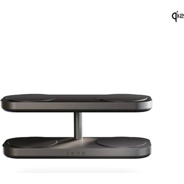 OtterBox Zens Quattro Wireless Charger Pro 4, kabelloses MagSafe und Qi2-Ladegerät (15 W) für iPhone und AirPods, inkl. 65-W-Netzteil und 1,5-m-Kabel, Schwarz – Bild 4