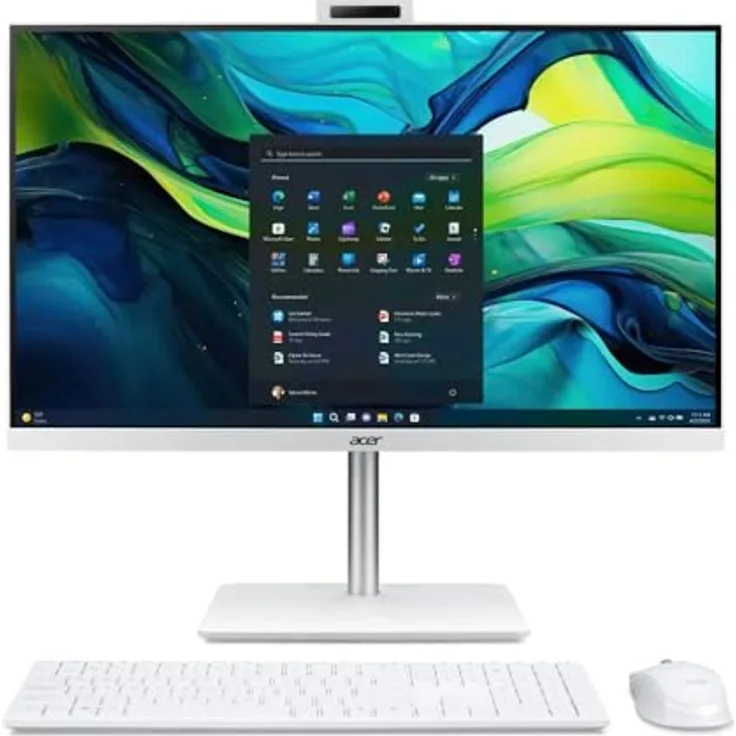 Acer Aspire C27-1, 27 Zoll All-in-One PC mit Intel® Core i7 1355U, 16 GB RAM, 1024 GB SSD, weiß