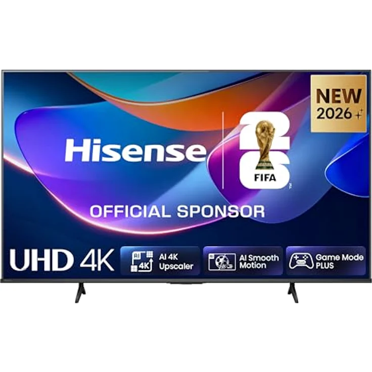 Hisense 43E6DS, UHD Smart TV 4K 60 Hz, 109,2 cm (43"), 3840 x 2160 Pixel, LED, WLAN, Schwarz – Bild 1