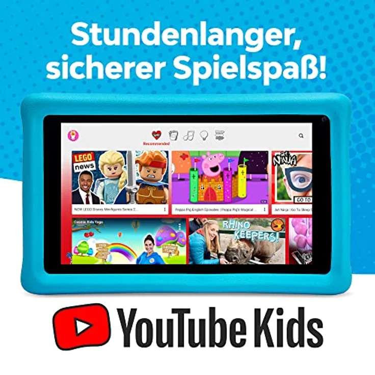 Pebble Mickey and Friends (7", 16 GB, Blue), Tablet, Blau - Disney Bundle mit Kopfhörern, Gamestore Junior Zugang und Schutzhülle – Bild 5