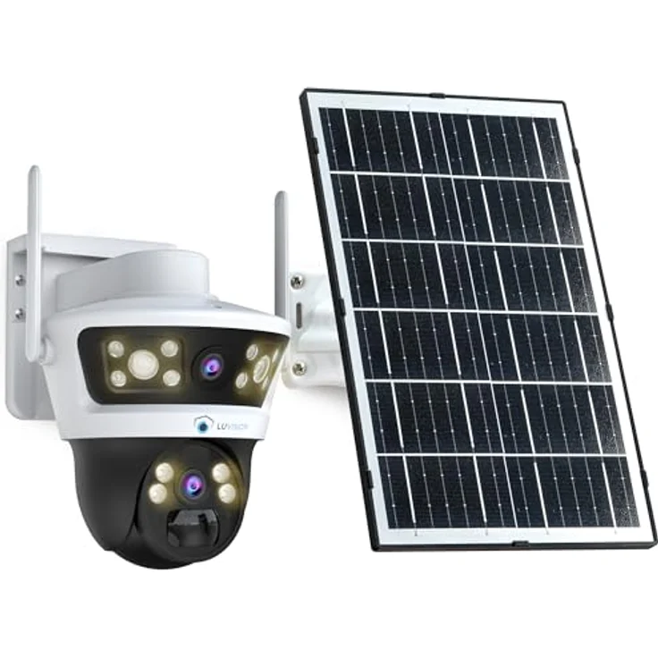 LUVISION Überwachungskamera LV-G-2032 4G / LTE PTZ Solar Kamera 2 Objektive, Bewegungsverfolgung, 2-Wege-Audio, 10x Zoom Digital, Cloud, Mobilfunk – Bild 2