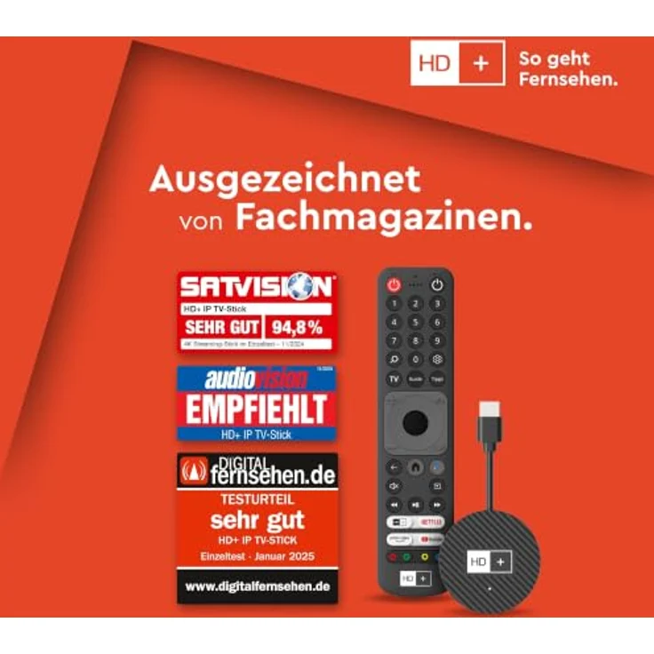 HD+ Streaming-Stick IP TV-Stick, 4K UHD mit über 100 HD-Sendern, inkl. 1 Monat HD+ IP – Bild 5