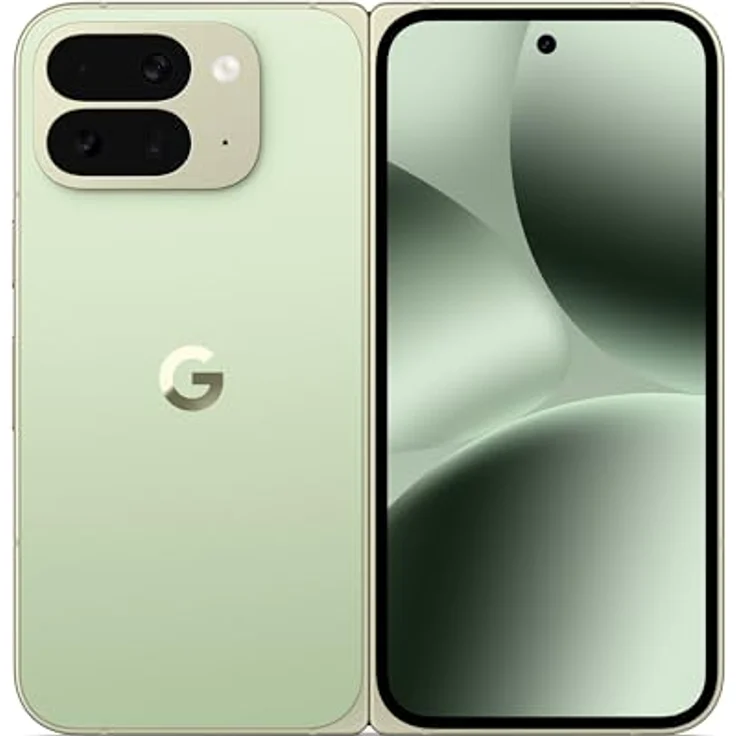 Google Pixel 10 Pro Fold, Android-Smartphone mit 256GB, Dreifach-Rückkamerasystem, über 24 Stunden Akkulaufzeit, Farbe: Jade – Bild 1