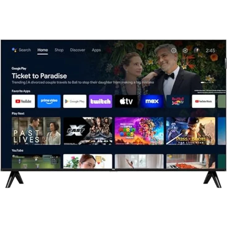 TCL 32V4C, 32 Zoll HD Smart QLED TV mit Android TV, HDR, Google Cast, Delgado Design – Bild 4