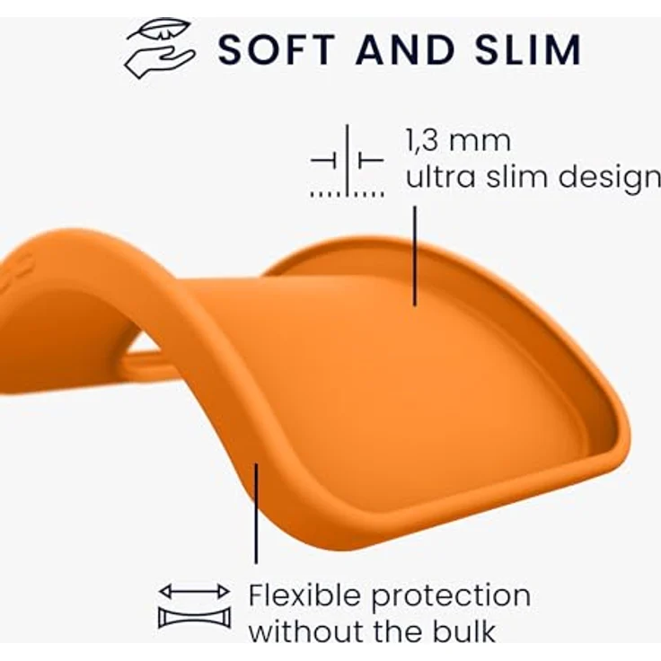 kwmobile Hülle für Samsung Galaxy A27 5G, TPU Case in Fruity Orange, unterstützt kabelloses Laden, flexible gummierte Schutzhülle – Bild 5