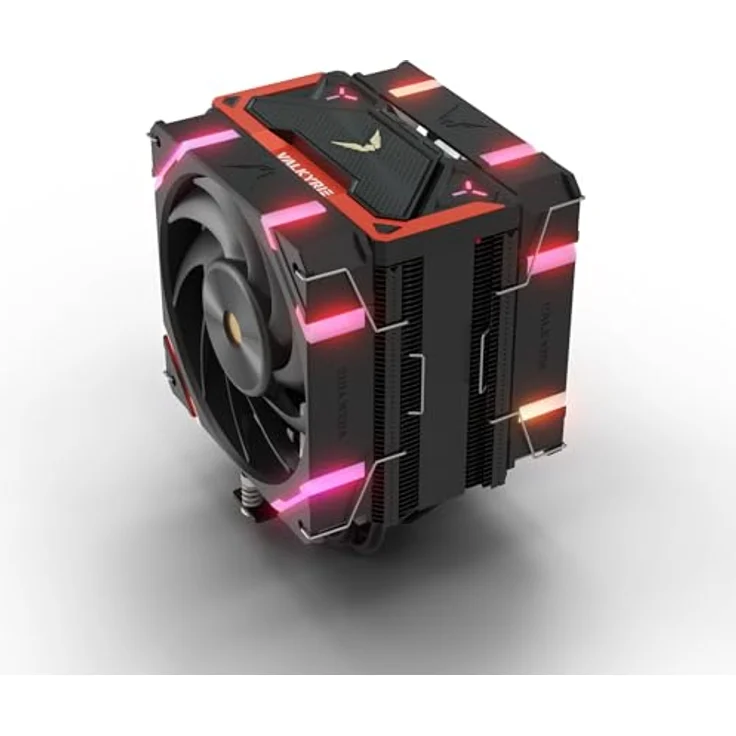 Valkyrie Vind SL125, CPU Kühler mit anpassbarer A-RGB-Beleuchtung und X12-Lüfter, 158 mm, Schwarz – Bild 5