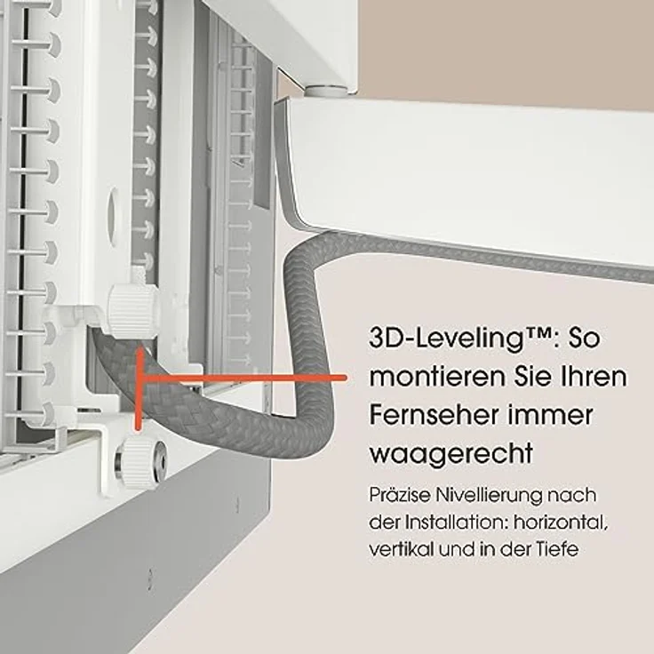 Vogel's TVM 7675 Elektrische Schwenkbare TV Wandhalterung für 40-77 Zoll Fernseher, Premium Motorisierte TV Halterung schwenkbar bis zu 120°, Max 35 kg, VESA 200x100 bis zu 600x400 – Bild 3